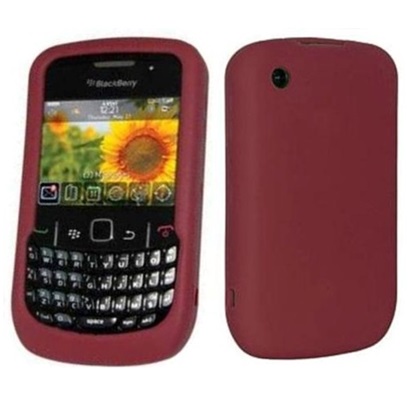 Funda de Silicona para Blackberry 8520 8530 9300 Rojo Cereza